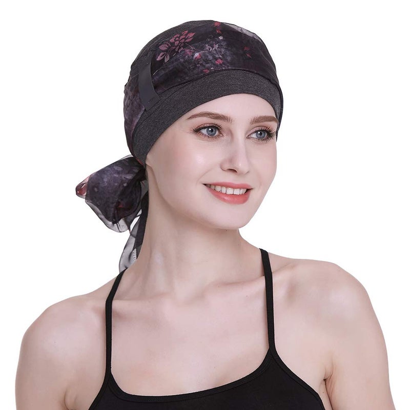 FocusCare Comfy Sleep Beanies for Hair Loss Cap for Chemo Women Viscose Hats - Image 1